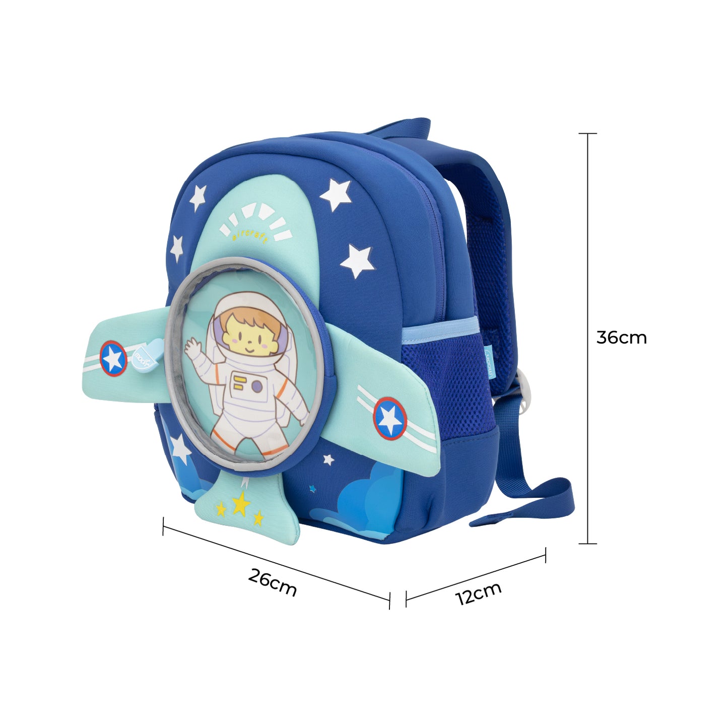 MOON Kids Backpack  – Comfy 3D Design,Padded Straps, Waterproof-Perfect for Preschool, Nursery, Snacks & Lunchbox-Astronaut