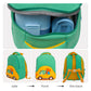 MOON Kids Backpack  – Comfy 3D Design,Padded Straps, Waterproof-Perfect for Preschool, Nursery, Snacks & Lunchbox-Car/Green
