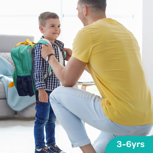 MOON Kids Backpack  – Comfy 3D Design,Padded Straps, Waterproof-Perfect for Preschool, Nursery, Snacks & Lunchbox-Yellow