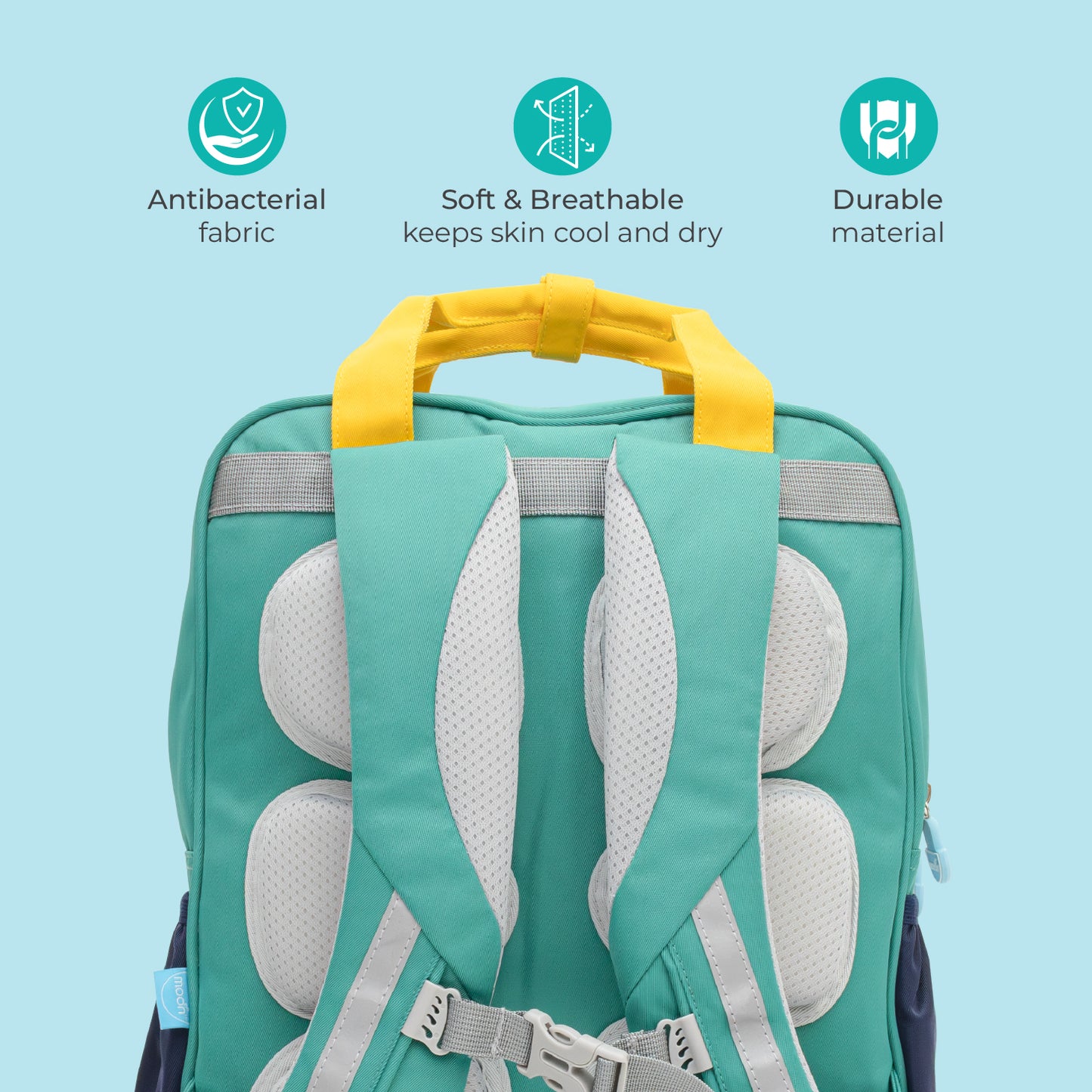 MOON Kids Backpack  – Comfy 3D Design,Padded Straps, Waterproof-Perfect for Preschool, Nursery, Snacks & Lunchbox-Yellow