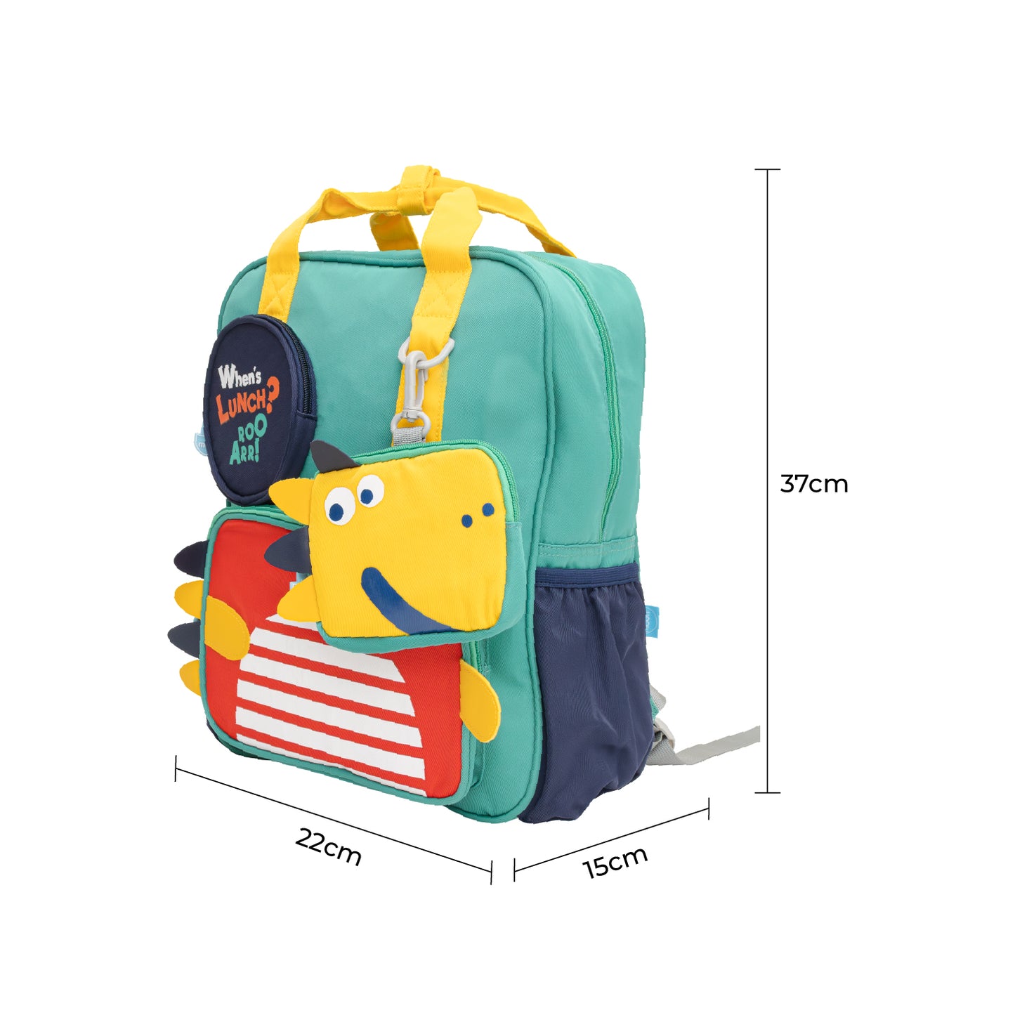 MOON Kids Backpack  – Comfy 3D Design,Padded Straps, Waterproof-Perfect for Preschool, Nursery, Snacks & Lunchbox-Yellow