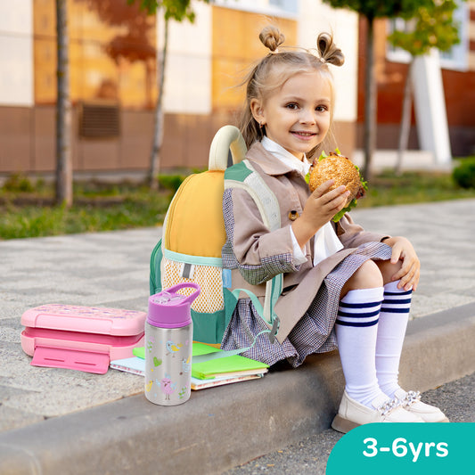 MOON Kids Backpack  – Comfy 3D Design,Padded Straps, Waterproof-Perfect for Preschool, Nursery, Snacks & Lunchbox-Bear