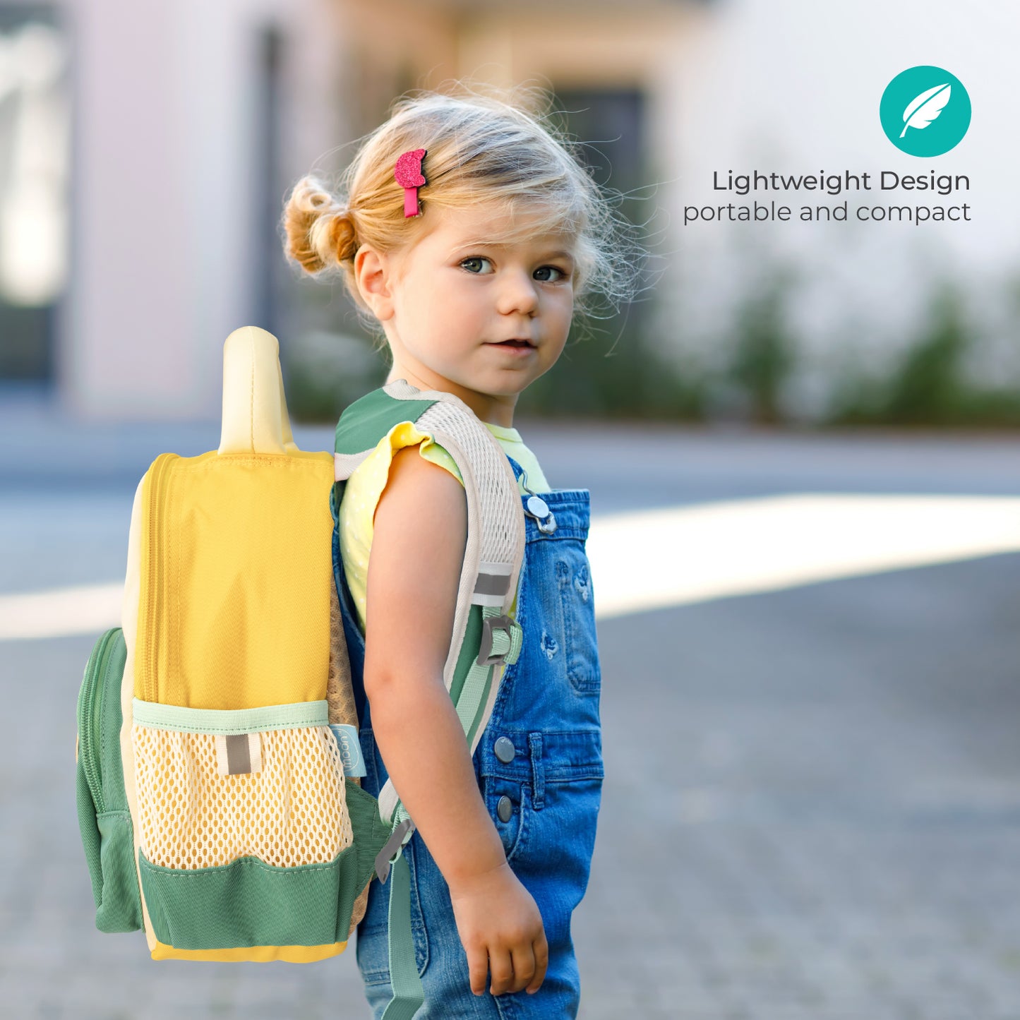 MOON Kids Backpack  – Comfy 3D Design,Padded Straps, Waterproof-Perfect for Preschool, Nursery, Snacks & Lunchbox-Bear