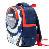 MOON Kids Backpack  – Comfy 3D Design,Padded Straps, Waterproof-Perfect for Preschool, Nursery, Snacks & Lunchbox-Space Adventure-Blue