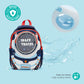 MOON Kids Backpack  – Comfy 3D Design,Padded Straps, Waterproof-Perfect for Preschool, Nursery, Snacks & Lunchbox-Space Adventure-Blue