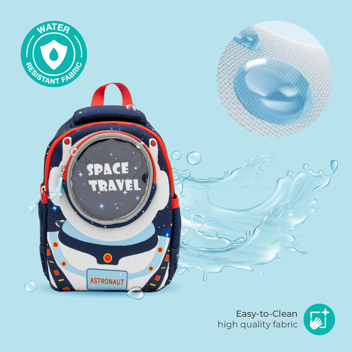StarVoyager Kids Backpack: 3D Comfort & Waterproof - The Moon Brand™