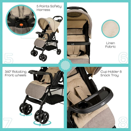MOON - Metro Urban Baby Stroller - Beige