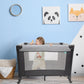 MOON Kidora Easy-Fold Playpen with Wheels, Storage & Edge Protection