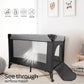 MOON Kidora Easy-Fold Playpen with Wheels, Storage & Edge Protection