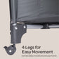 MOON Kidora Easy-Fold Playpen with Wheels, Storage & Edge Protection