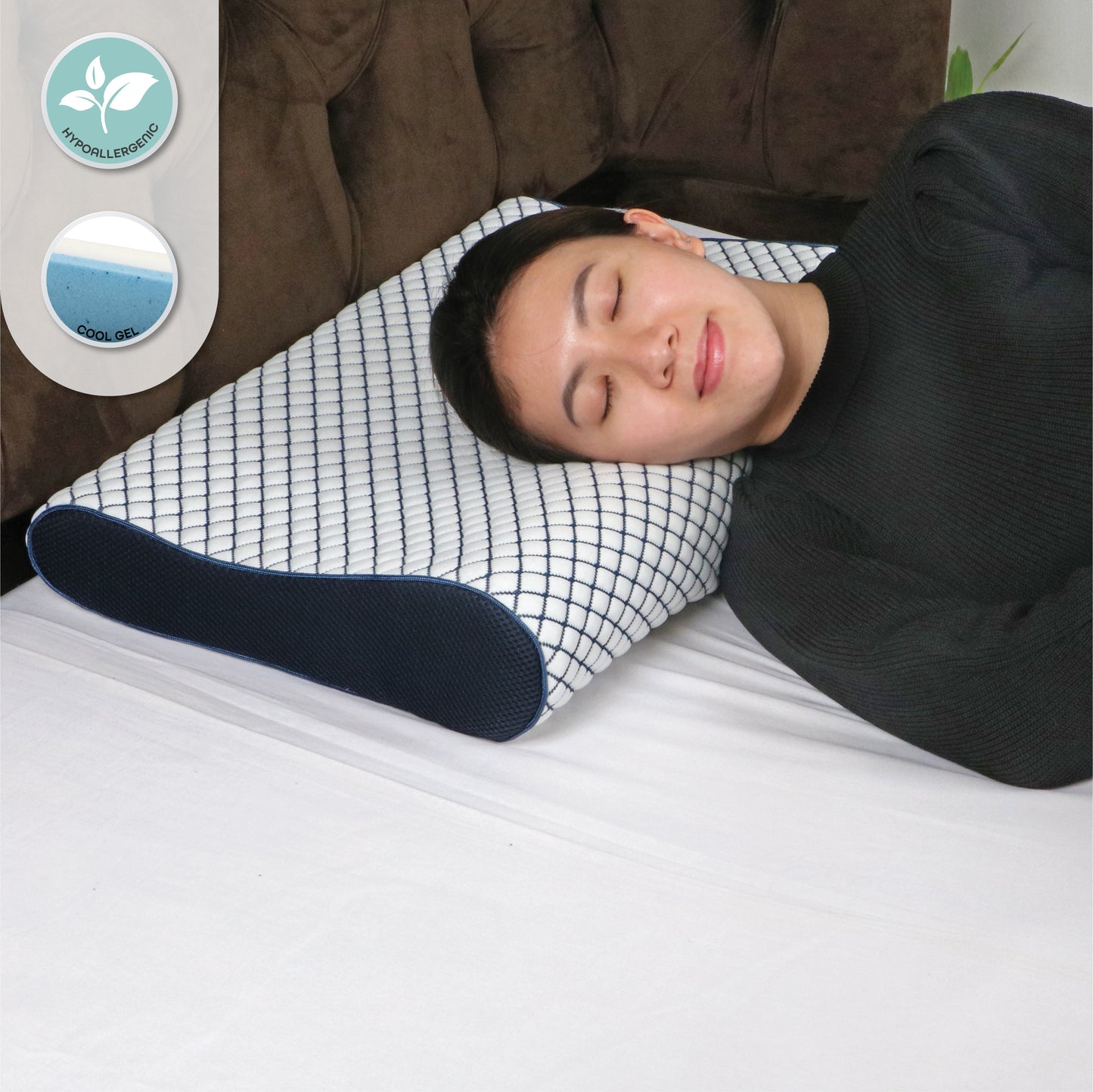 MOON  Medical Orthopedic Contour Cooling Gel Pillow