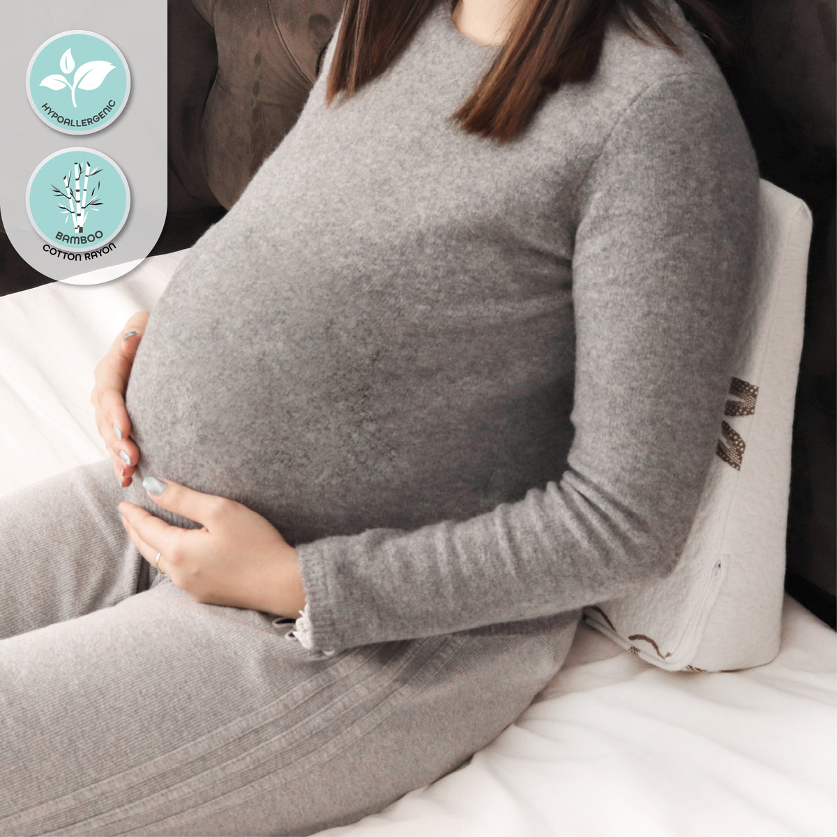 MOON Pregnancy wedge pillow — The Moon Brand product image