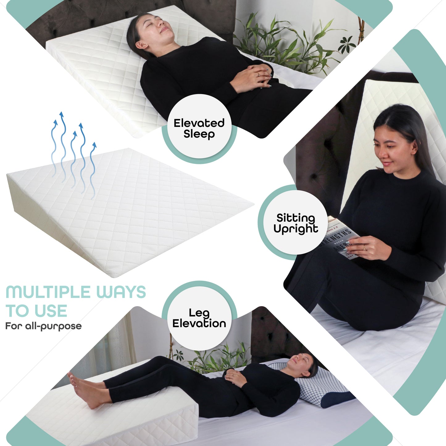 MOON  Wedge Pillow for GERD Acid Reflux