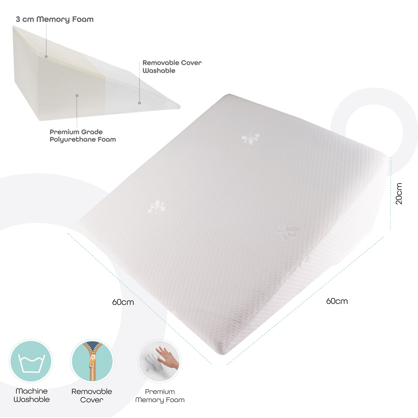 MOON  Wedge Pillow
