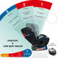 MOON Sumo Baby/Infant Car Seat – Suitable from Birth to 6 Years (Group 0/1/2, 0-25 kg)