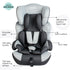 MOON Tolo Baby/Kids Car Seat (Group 1,2,3, Charcoal Grey) / Deluxe Back Seat Baby Side Mirror / Baby Back Seat Organizer (Black Twill)