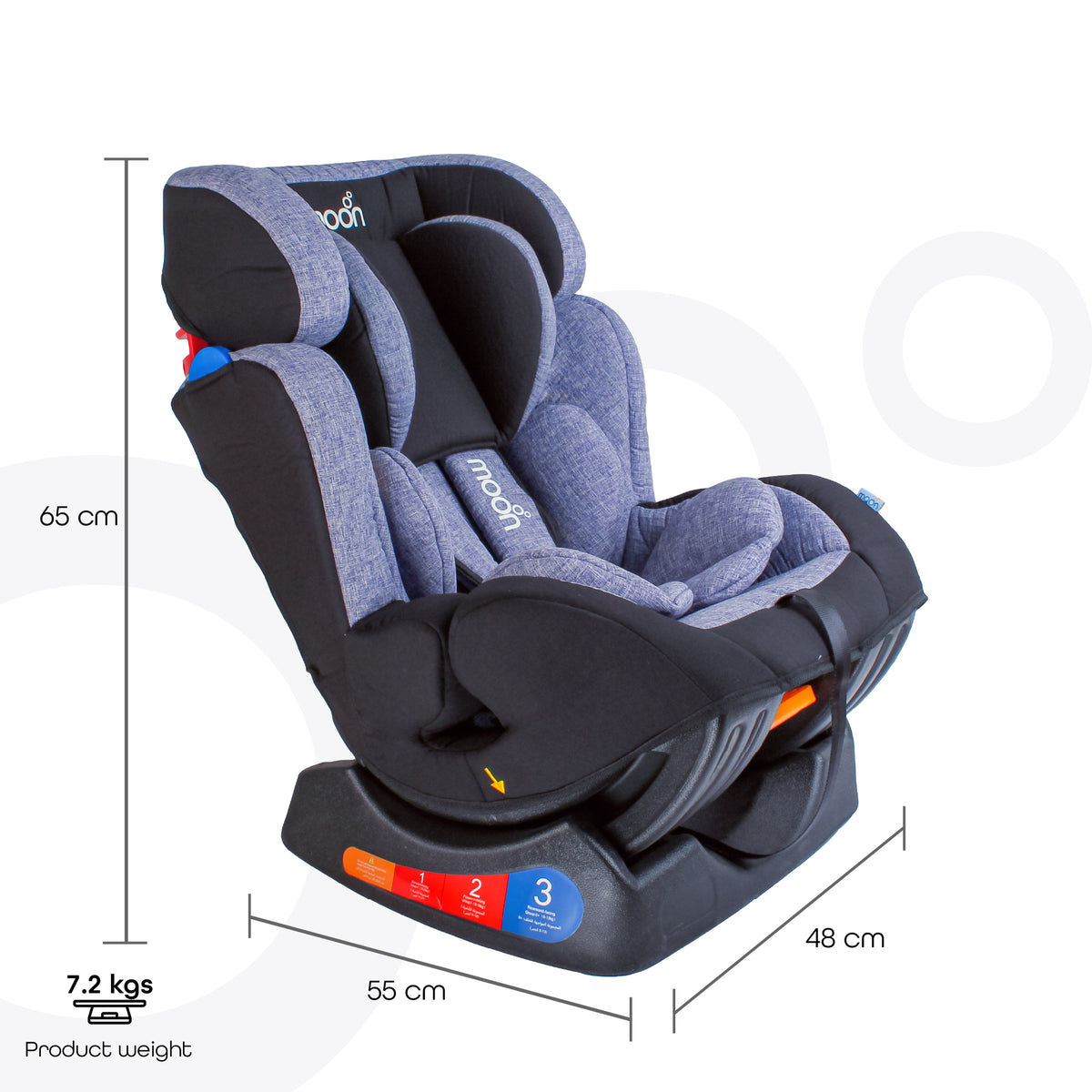 MOON Sumo Baby/Infant Car seat suitable from Birth to 6 Years-(Group(0,1,2) (0-25 Kg) - The Moon Brand™