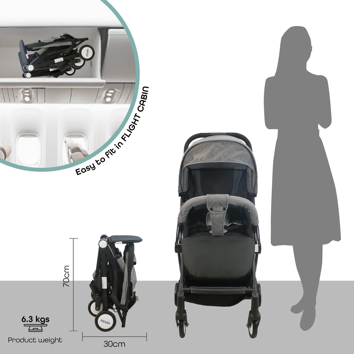 MOON Travel-Lite  - Cabin Stroller