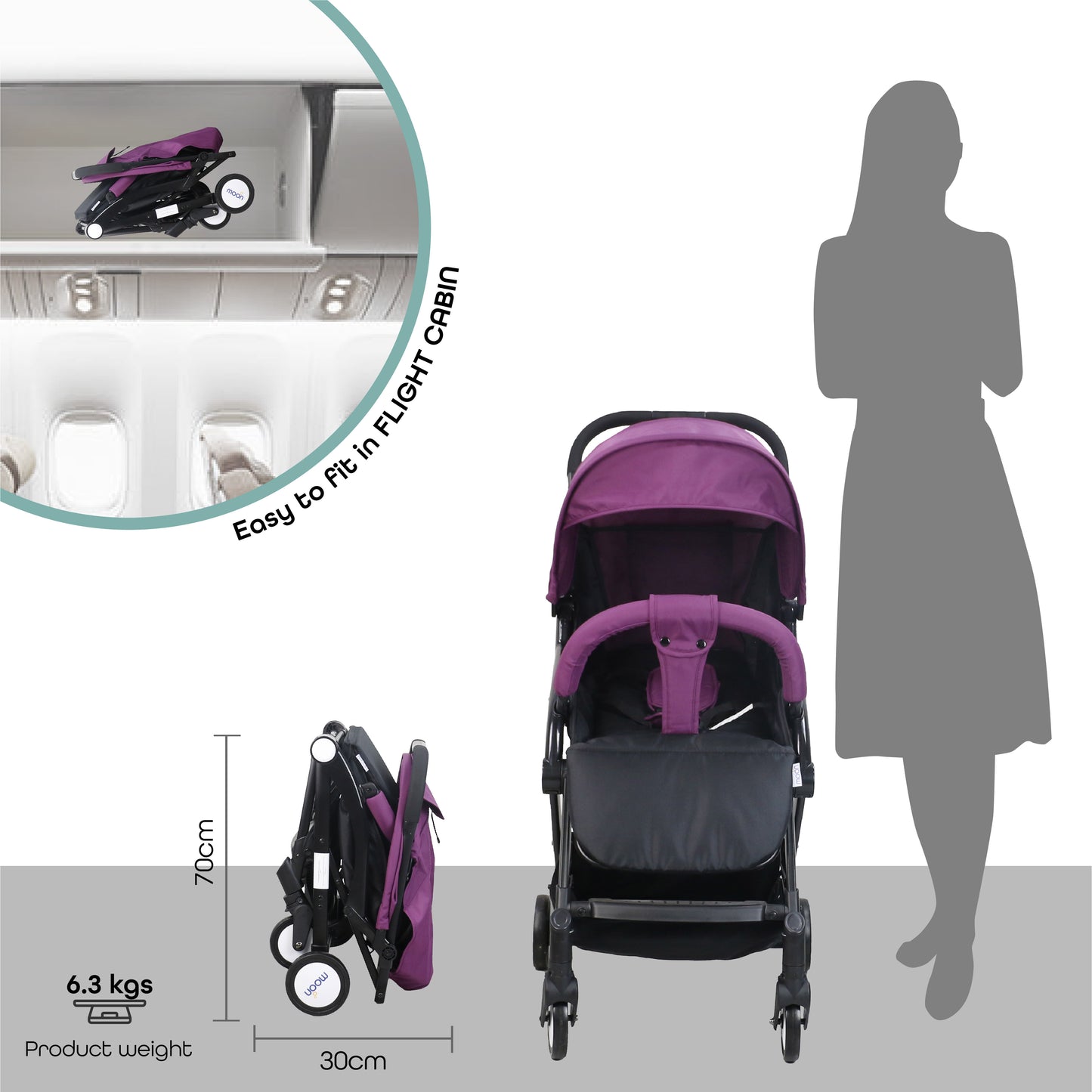 MOON Travel-Lite  - Cabin Stroller
