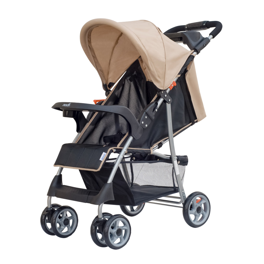 summer infant trek stroller The Moon Brand Trek Baby Stroller – One Hand Fold Baby Travel Gear – Lock, Dual Tray, Leg Rest, MultiReclining Seat – Baby Trolley for Newborn, Infant & Toddler – 0m + Up to 24 Kg