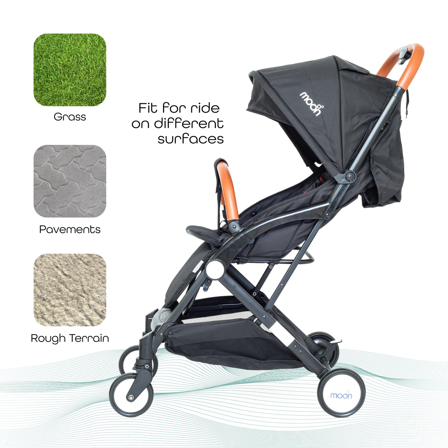 MOON Ritzi - Cabin Stroller-Black