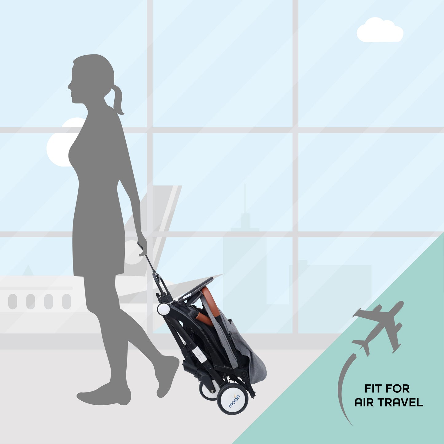 MOON Ritzi - Cabin Stroller-Black