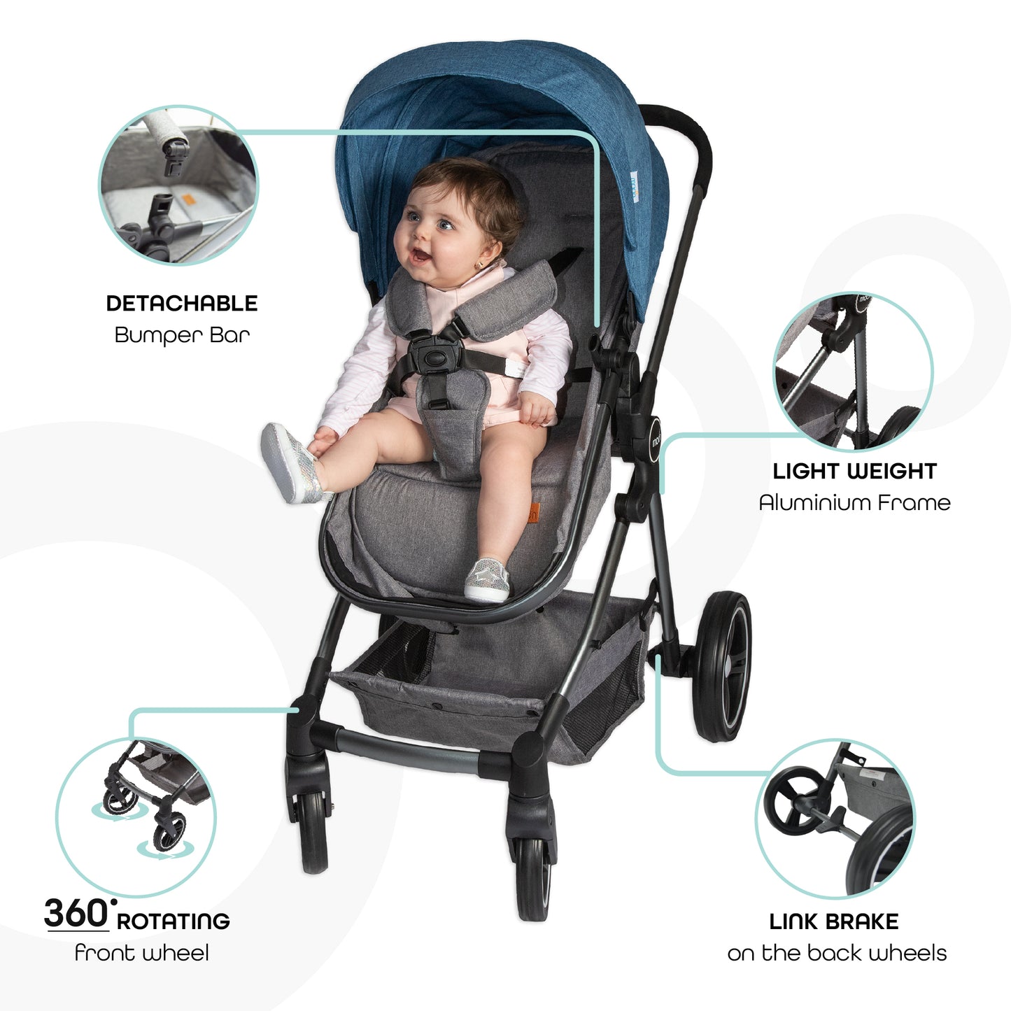 MOON Pro - 2 in 1 Stroller