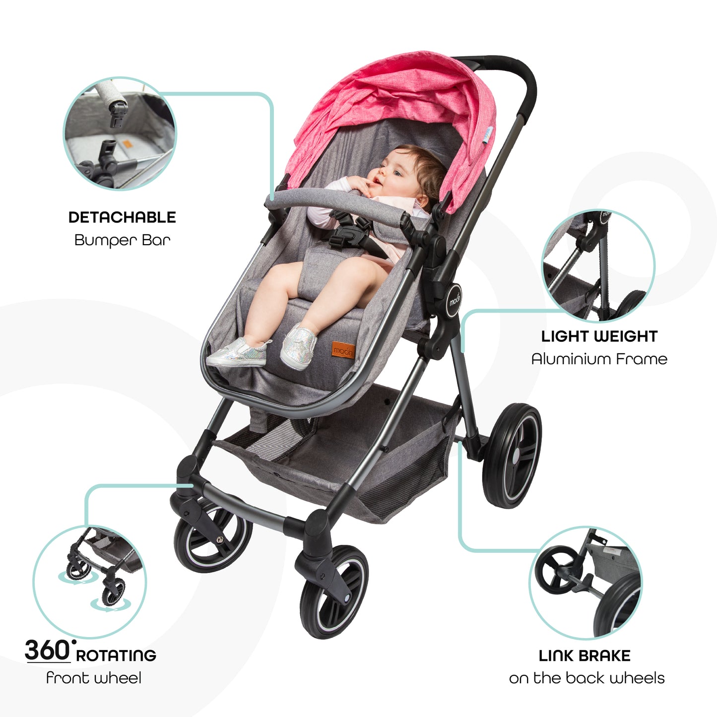 MOON Pro - 2 in 1 Stroller
