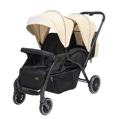 MOON Dois - Twin -Baby Stroller Pram- Beige