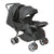 MOON Magnum Tandem Easy Fold Twin Travel Stroller-Fire Red