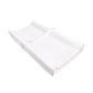 MOON  Organic changing mat - White, Organic Changing mat fabric