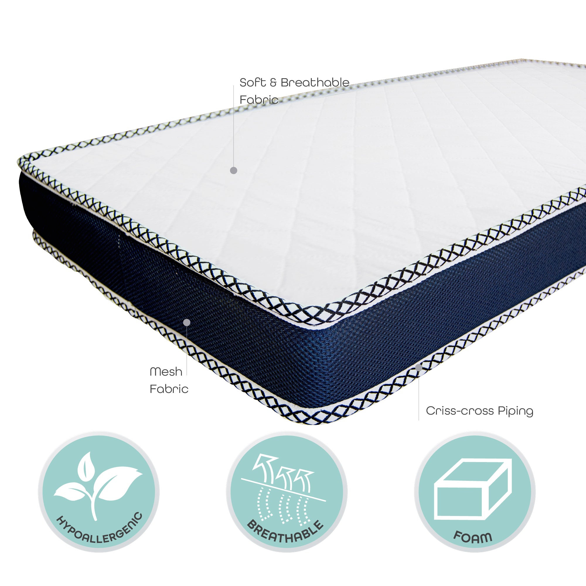 MOON   Kids Mattresses-133 x 70 x 12 cm - The Moon Brand™