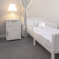 MOON  Premium 100% Cotton Terry, Breathable Waterproof Mattress Protector sheet with Skirt fit - 120x60x10 cm