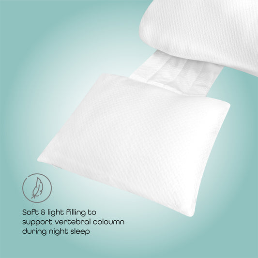 MOON  Organic Multi-Position pillow- White, organic fabric Pregnancy Pillow