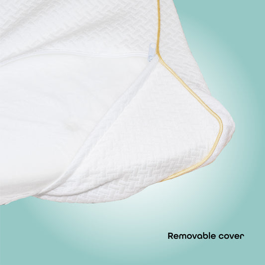 MOON  Organic First Pillow -White, organic pillow fabric
