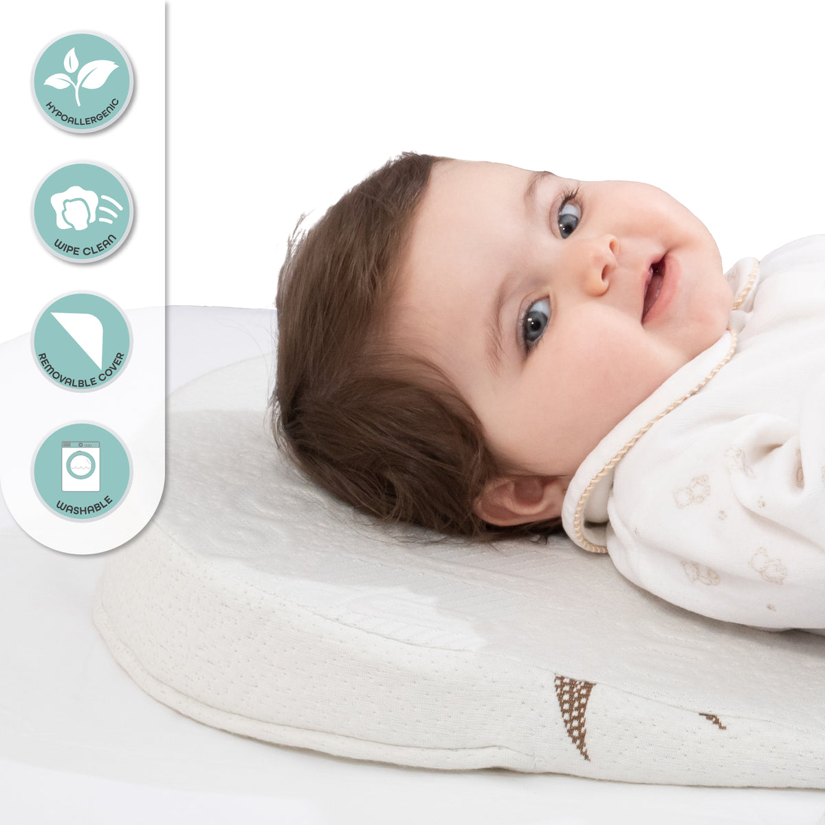 MOON Universal Crib Wedge – Half MOON bamboo rayon — The Moon Brand product image