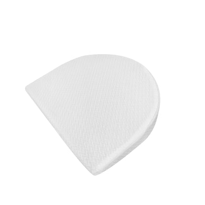 MOON  Organic Universal Crib Wedge - White, Half MOON  organic fabric