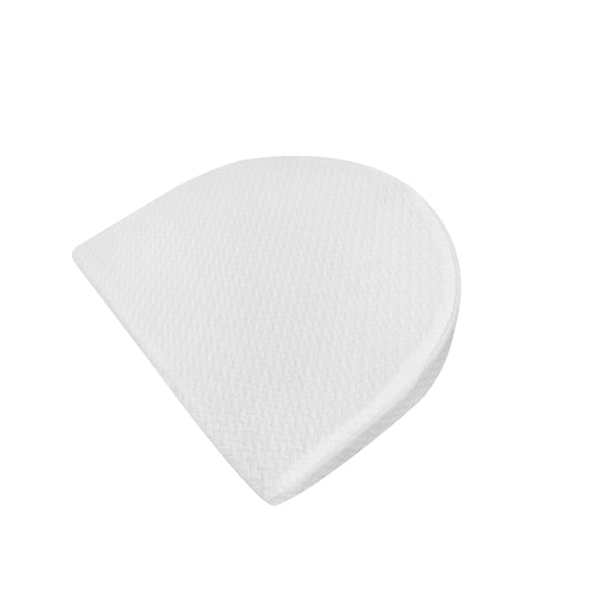 MOON  Organic Universal Crib Wedge - White, Half MOON  organic fabric