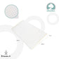 MOON  Organic Universal Crib Wedge -White, organic Wedge fabric