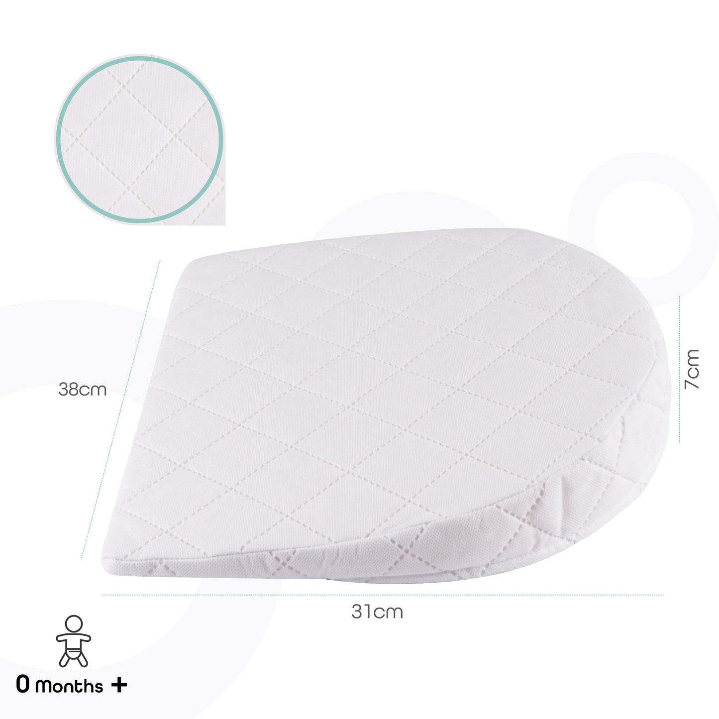 MOON  Universal Crib Wedge – Half MOON