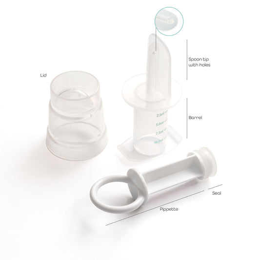 MOON Infant Medicine syringe for baby with ml scale, Multi