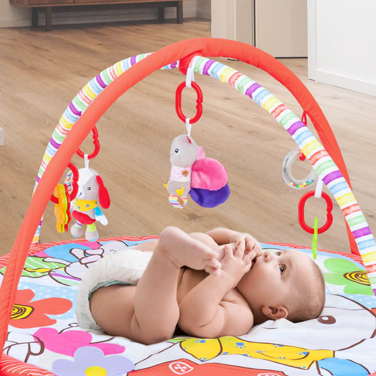 MOON Perky Playmat (Garden) / MOON Organic Feeding Nursing Pillow (White, Organic Fabric) / MOON Soft Cloth Book (Numbers)