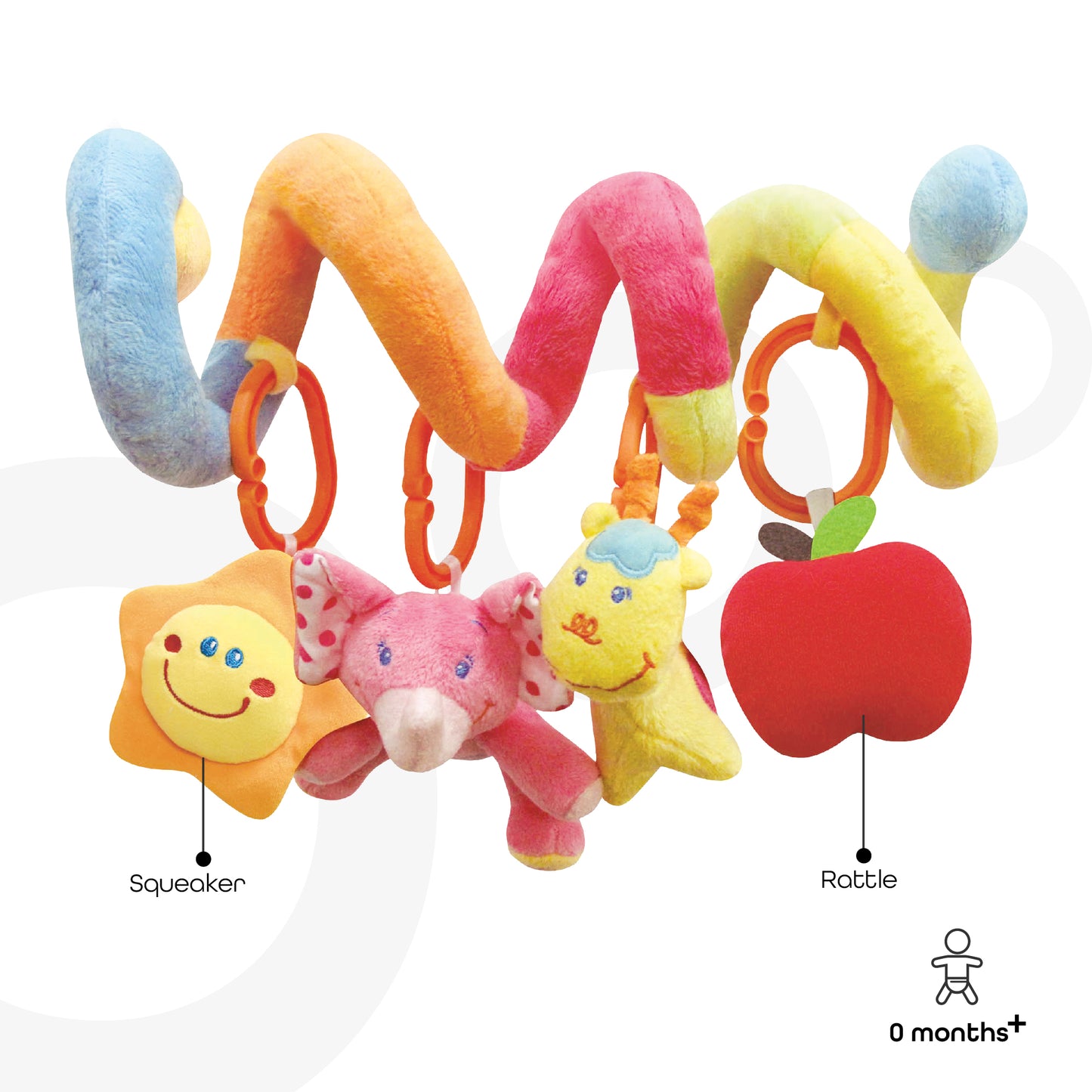 MOON Spiral Activity Toy - Animals