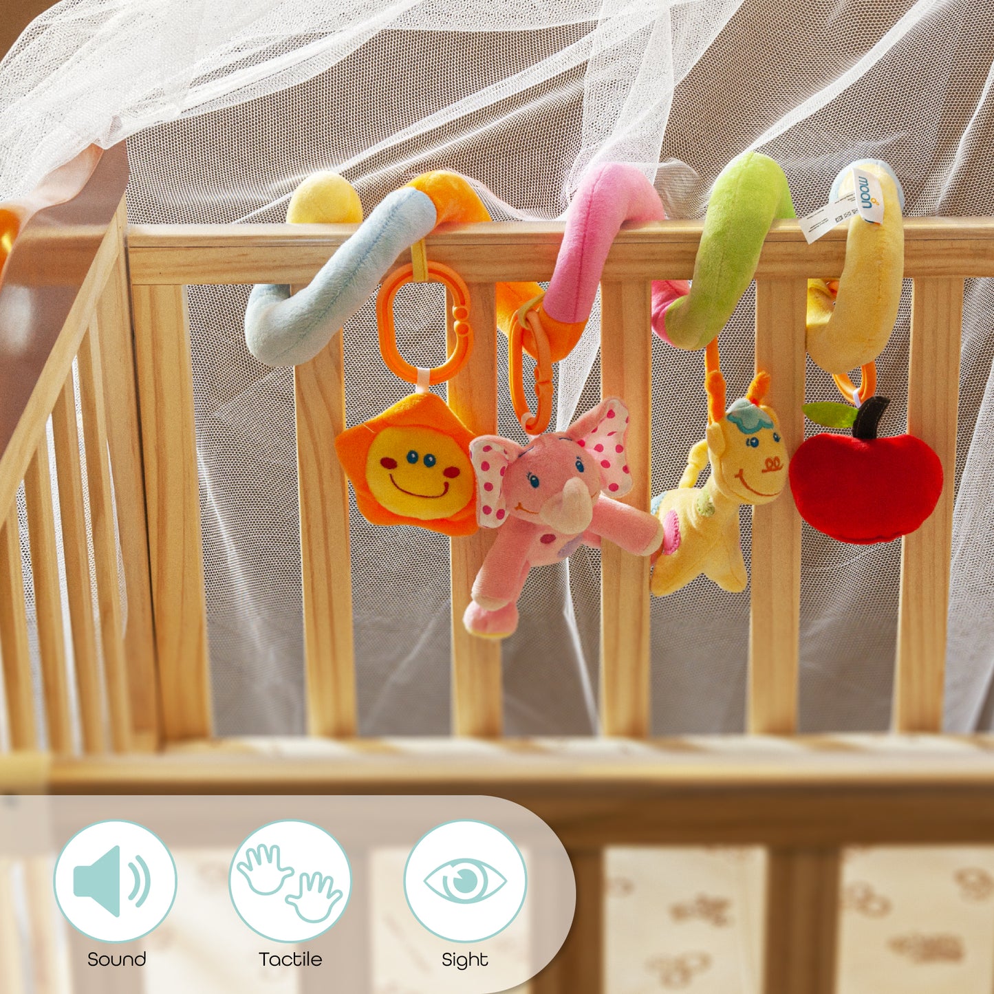 MOON Spiral Activity Toy - Animals