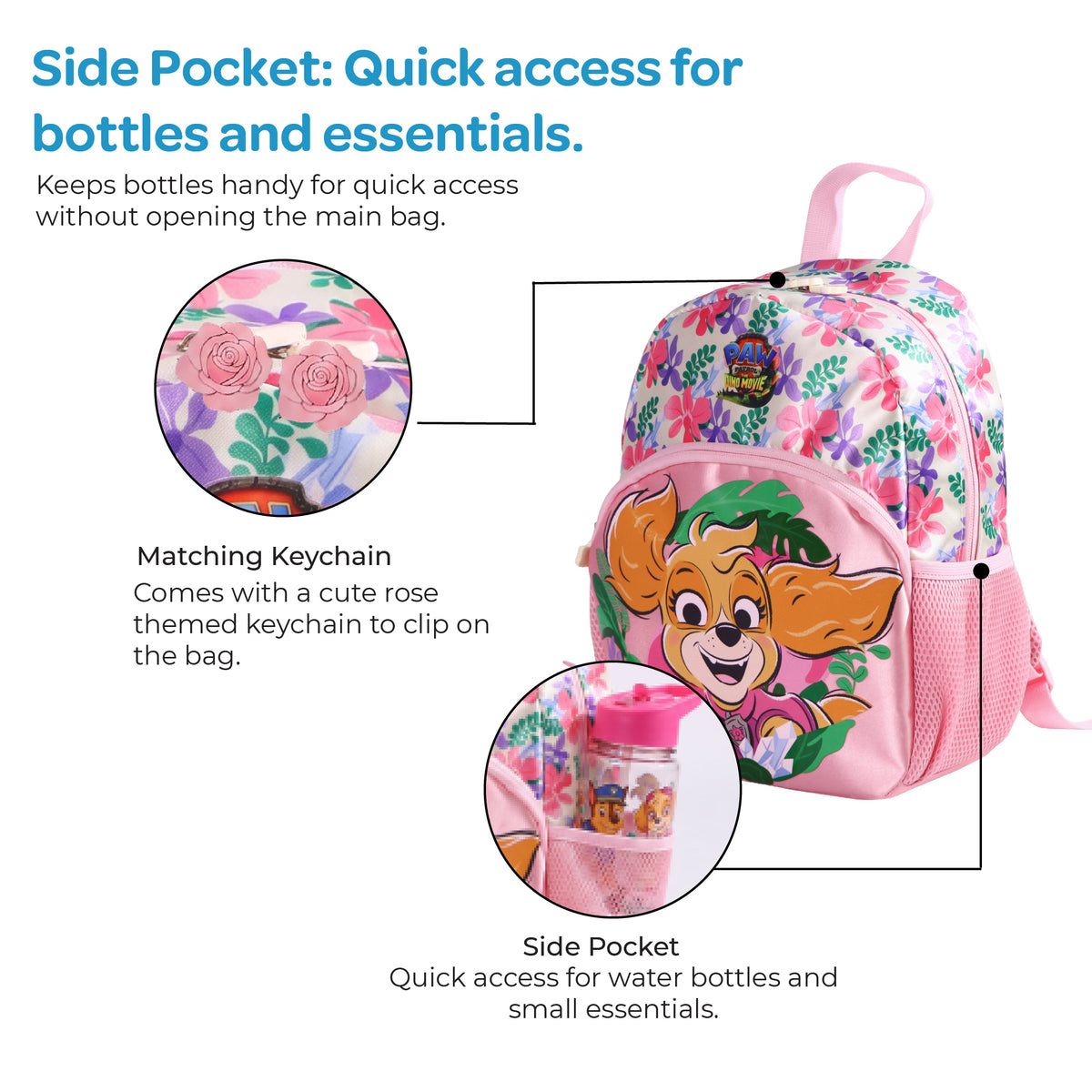 MOON Licensed PAW PATROL 3 in 1 Kids Backpack Set