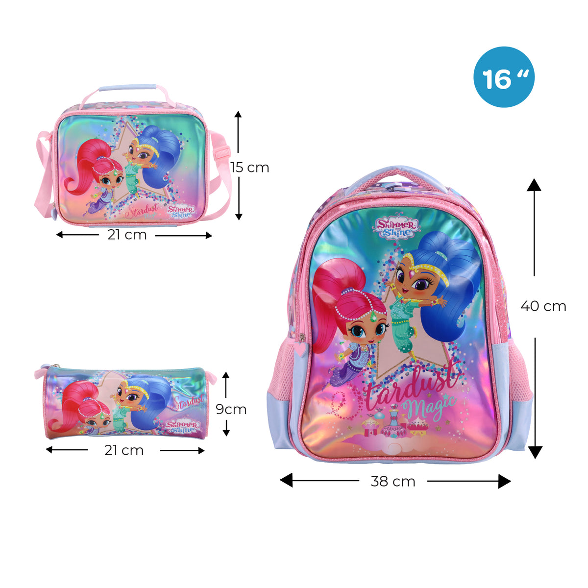 MOON SHIMMER & SHINE 3 in 1 Backpack Set