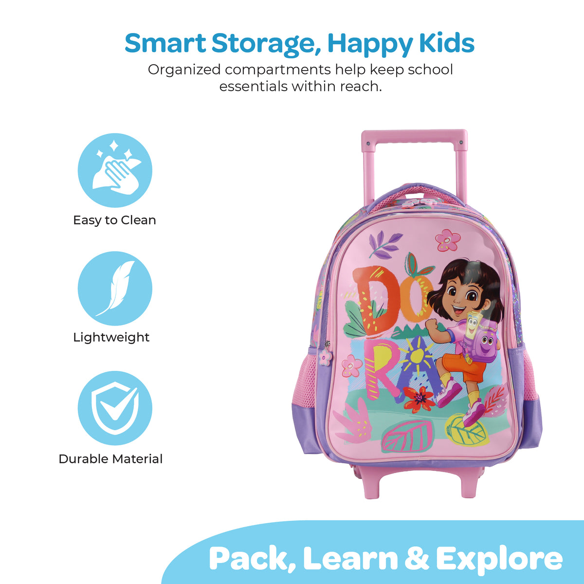 The MOON Dora the Explorer 3 in 1 Trolley Set