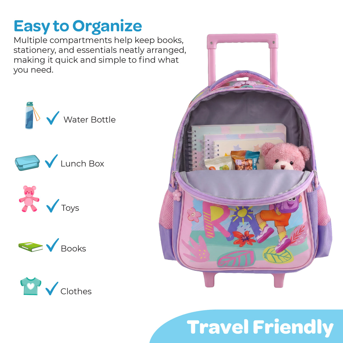The MOON Dora the Explorer 3 in 1 Trolley Set
