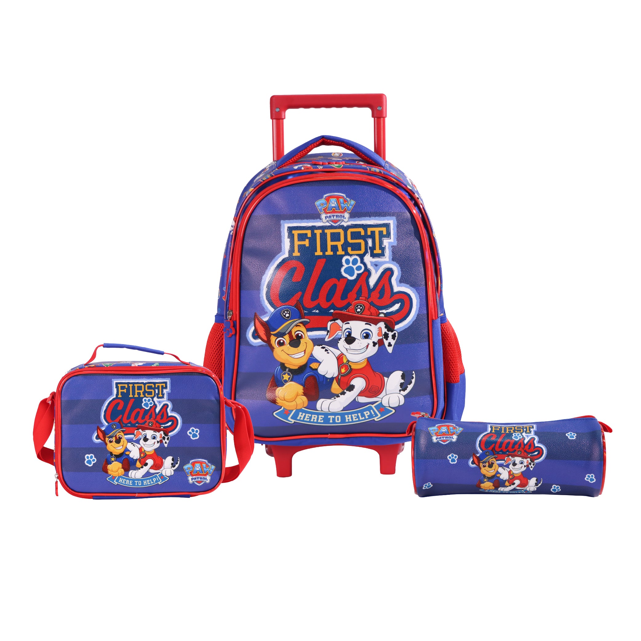MOON Licensed Paw Patrol First Class 3 in 1 Kids Trolley Set