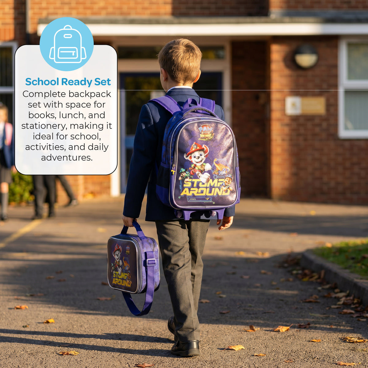 MOON Licensed Paw Patrol 3 in 1 Kids Trolley Set